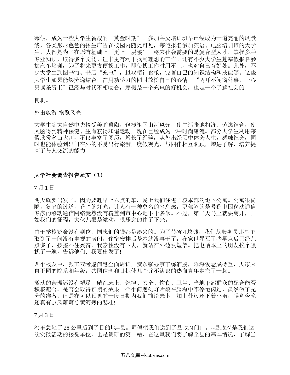 大学社会调查报告范文（推荐17篇）.docx_第3页