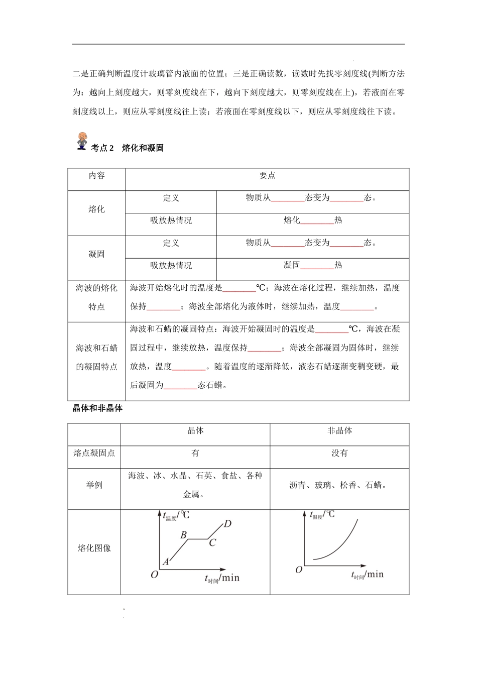 专题04 物态变化(原卷版)-备战中考物理精选考点专练（知识清单+基础+拔高）.docx_第2页