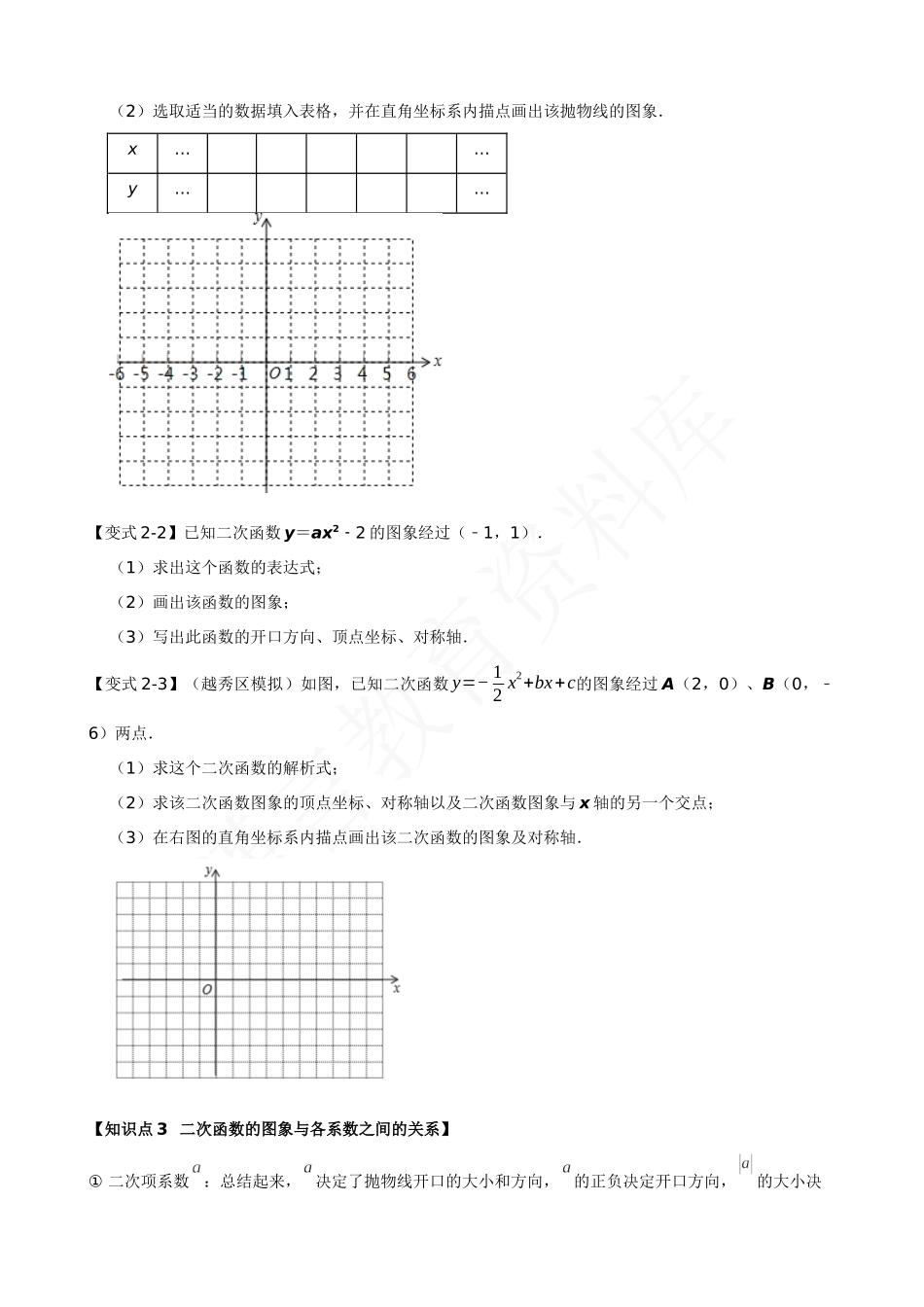 22-二次函数的图象-六大题型.docx_第3页