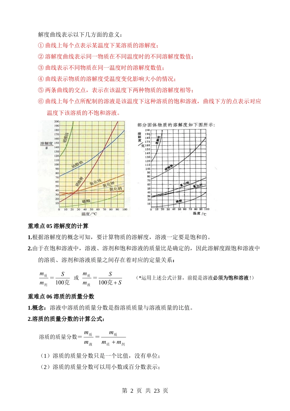 专题4 溶解度 溶质质量分数.docx_第2页