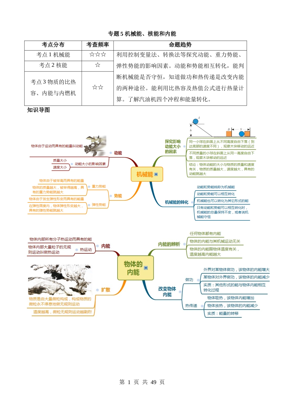 专题05 机械能、核能和内能.docx_第1页