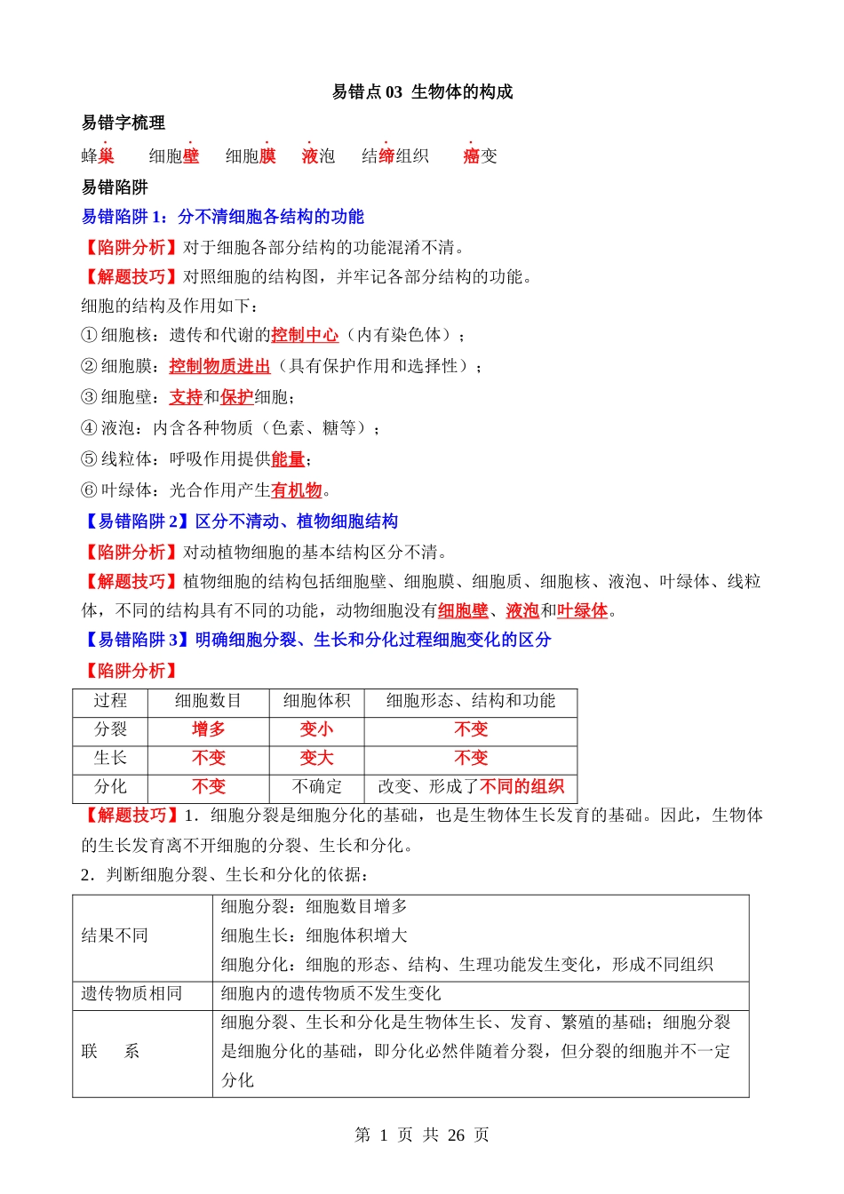 易错点03 生物体的构成.docx_第1页