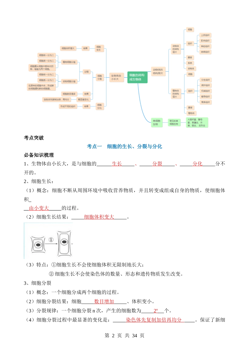 专题03 细胞怎样构成生物体（讲义）.docx_第2页