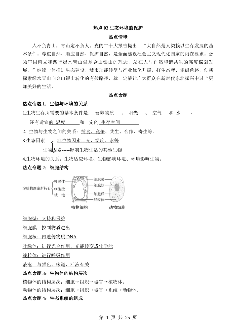 热点03 生态环境的保护.docx_第1页