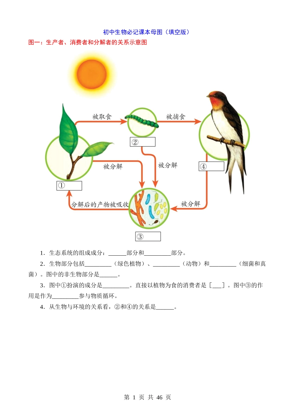 初中生物必记课本彩色母图.docx_第1页