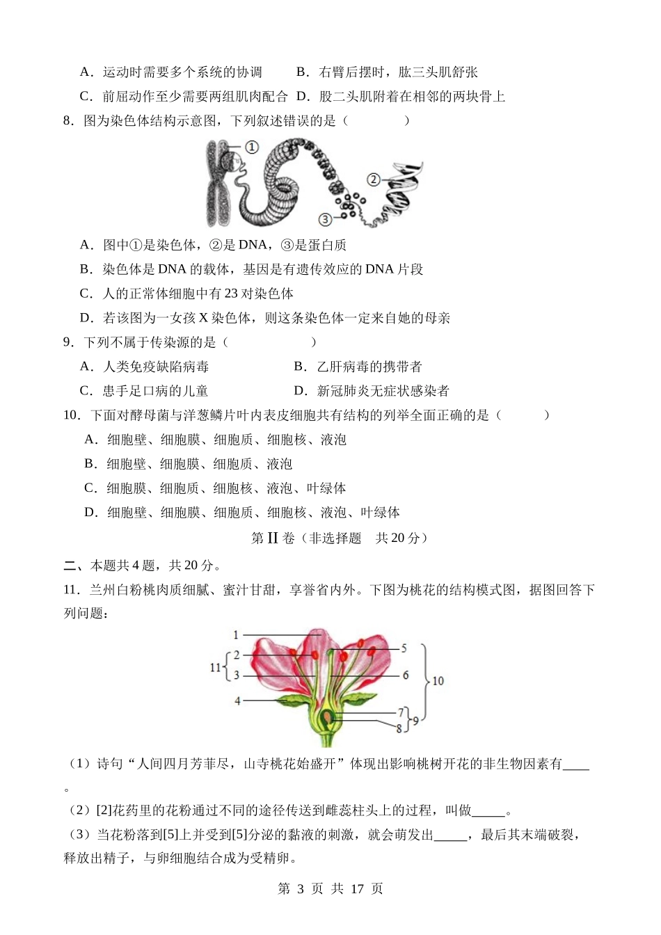 生物（安徽卷） (2).docx_第3页