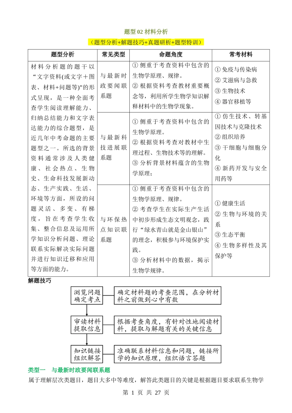 题型02 材料分析（讲练）.docx_第1页