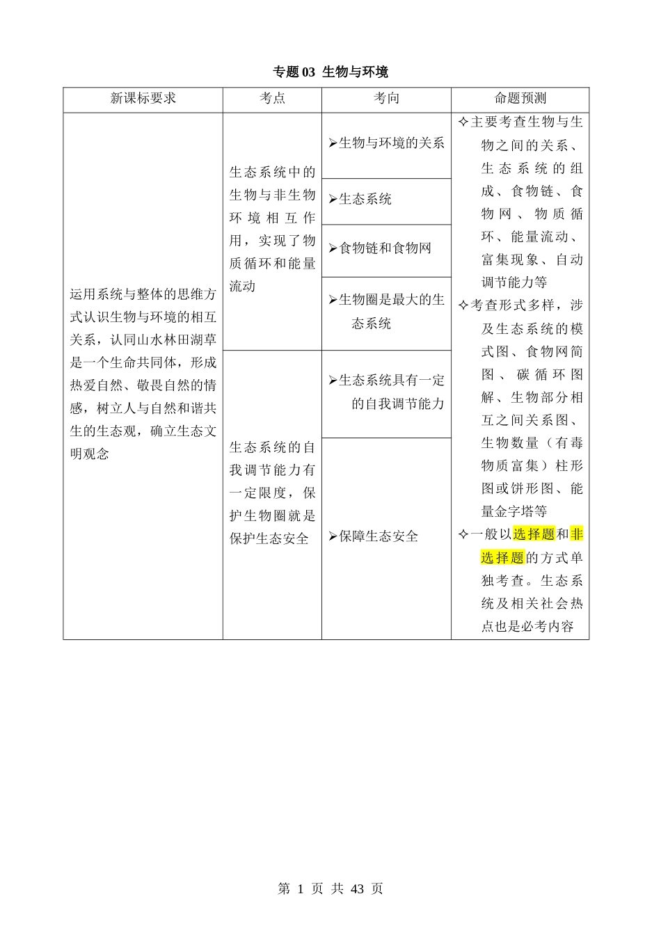 专题03 生物与环境（讲练）.docx_第1页