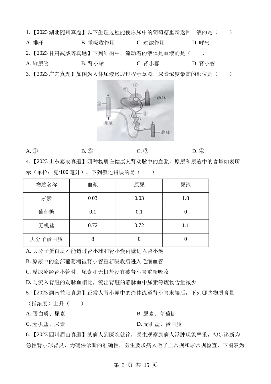 专题10 人体内废物的排出（第1期）.docx_第3页