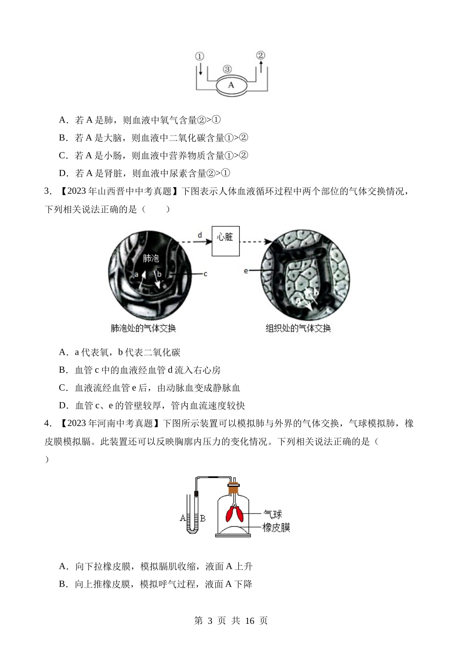 专题06 人体呼吸（第2期）.docx_第3页