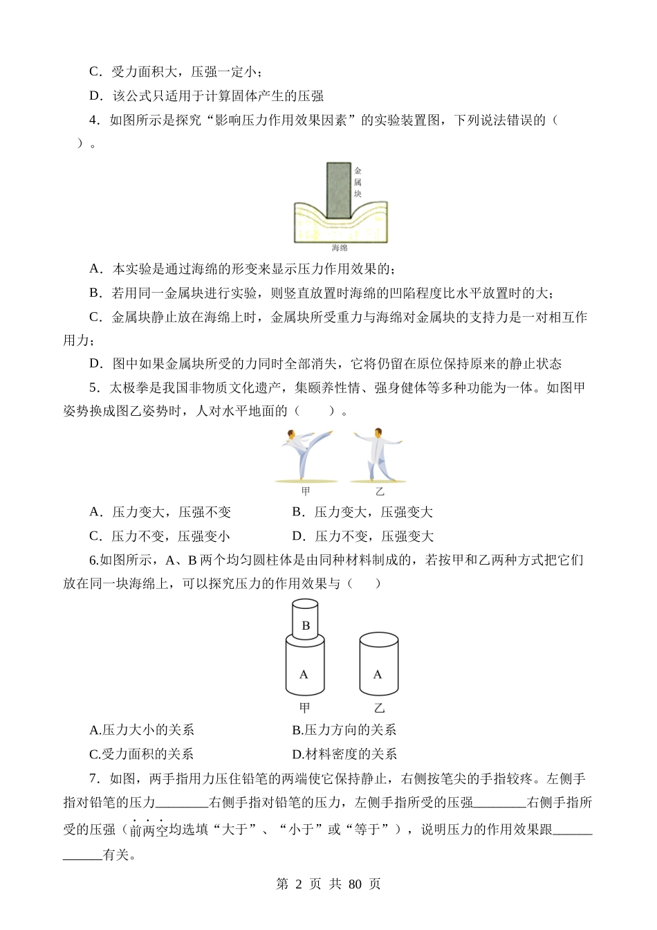 专题10 压强（10大题型）（练习）.docx_第2页