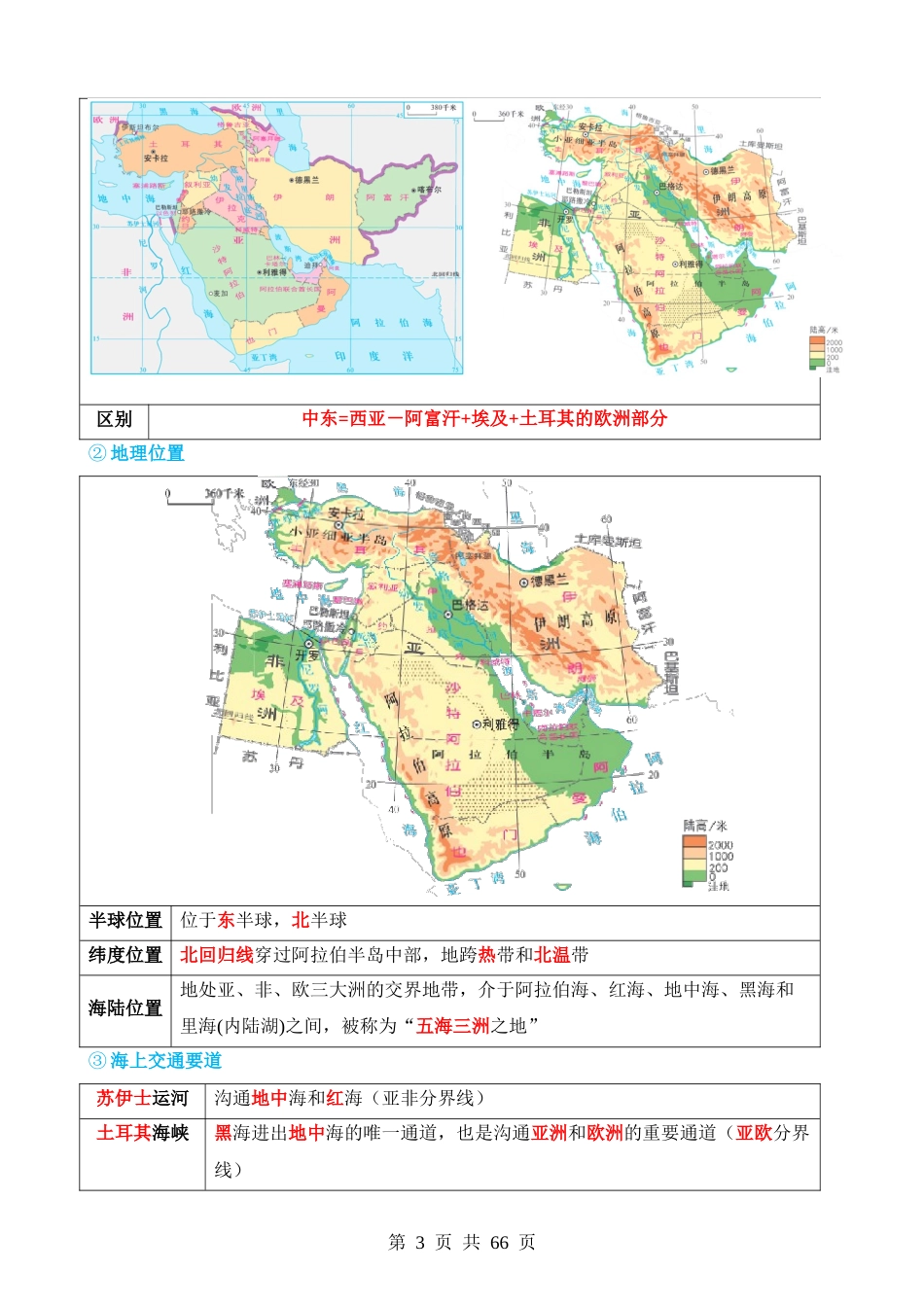 专题11 中东（西亚）和欧洲西部（讲义）.docx_第3页