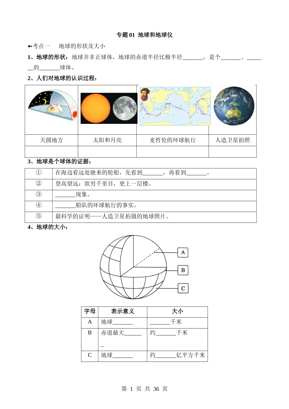 背记01 地球和地图.docx_第1页