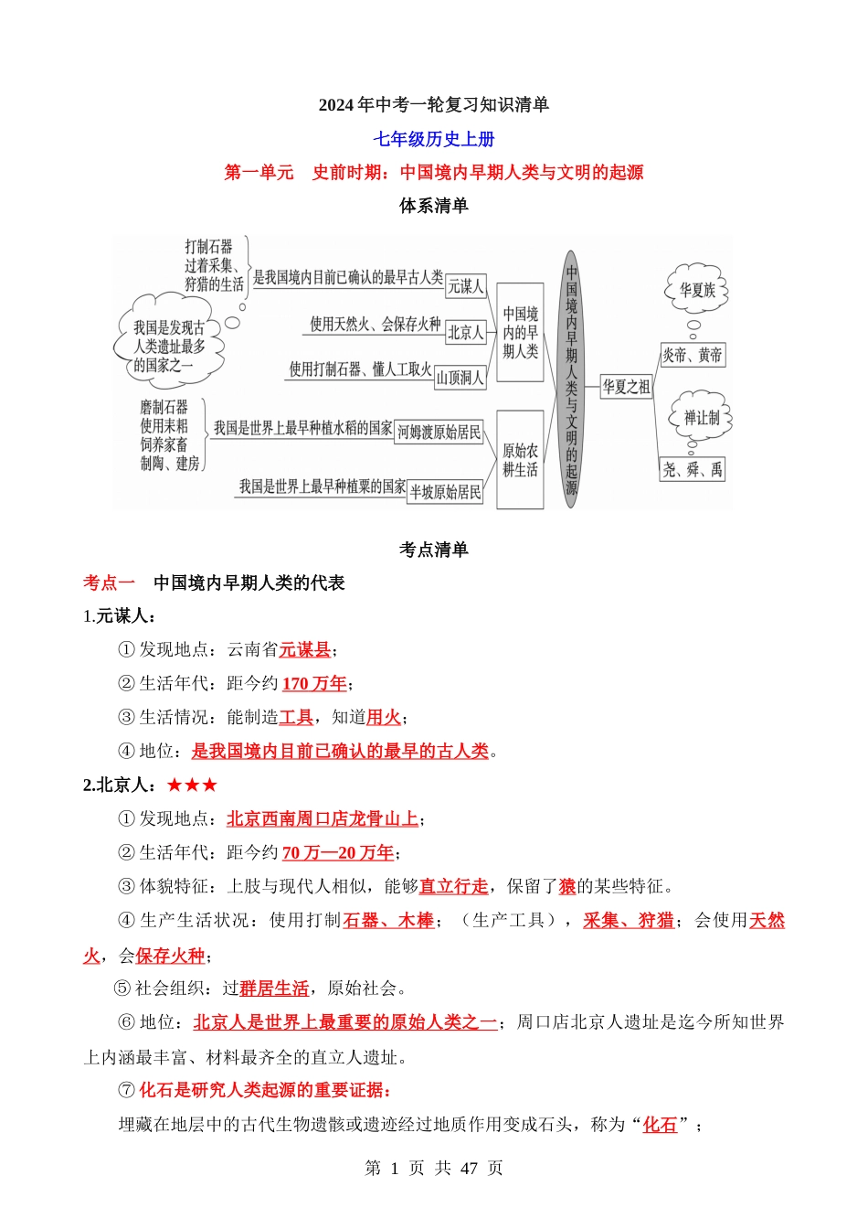 01 七上历史知识清单.docx_第1页