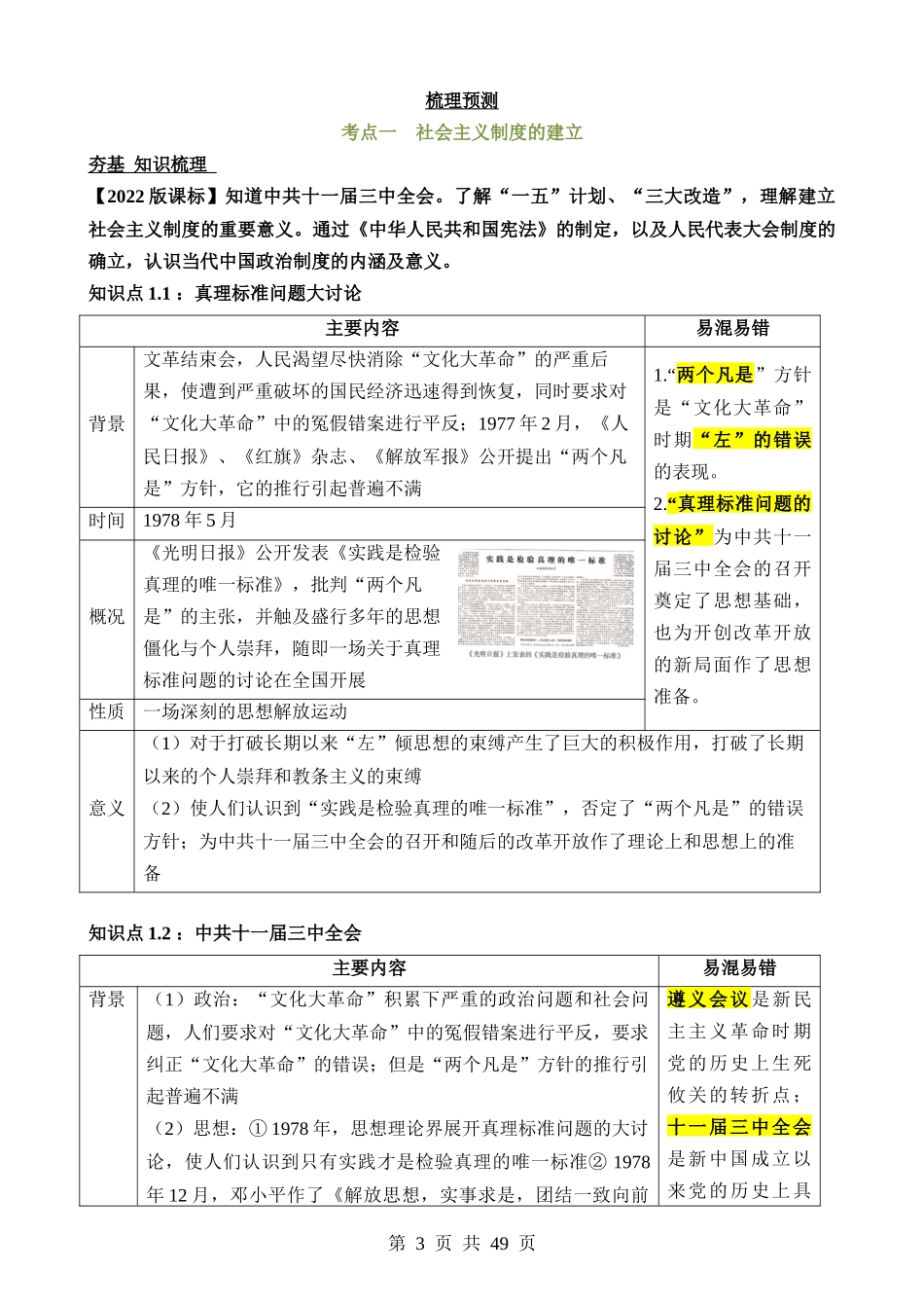 专题15 中国特色社会主义道路（讲义）.docx_第3页