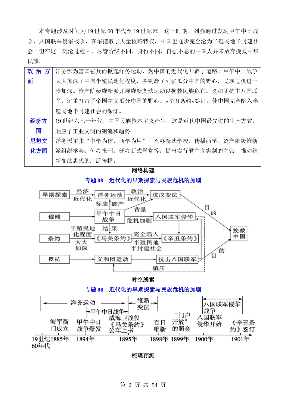 专题08  近代化的早期探索与民族危机的加剧（讲义）.docx_第2页