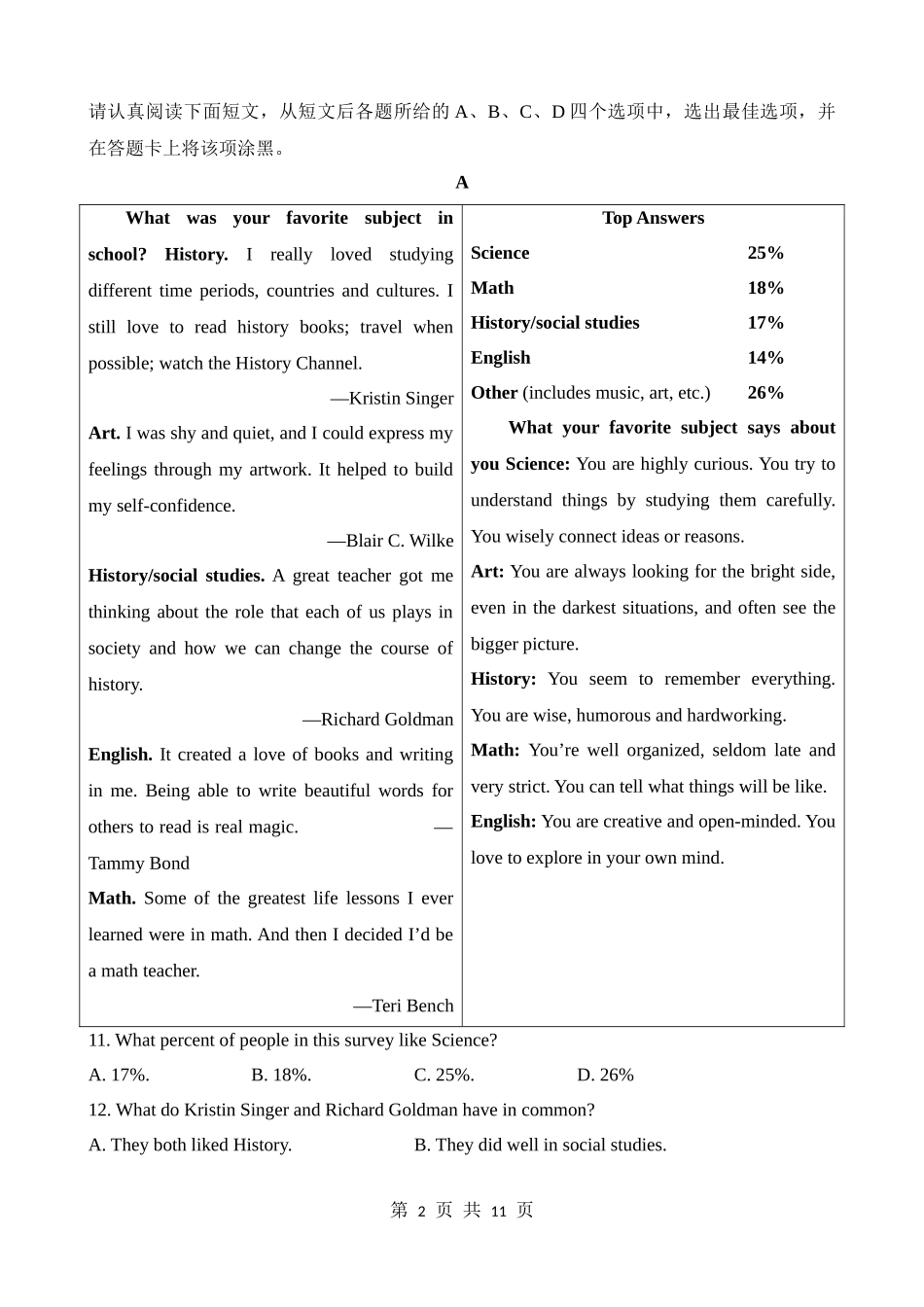 2023年江苏苏州中考英语试卷.docx_第2页