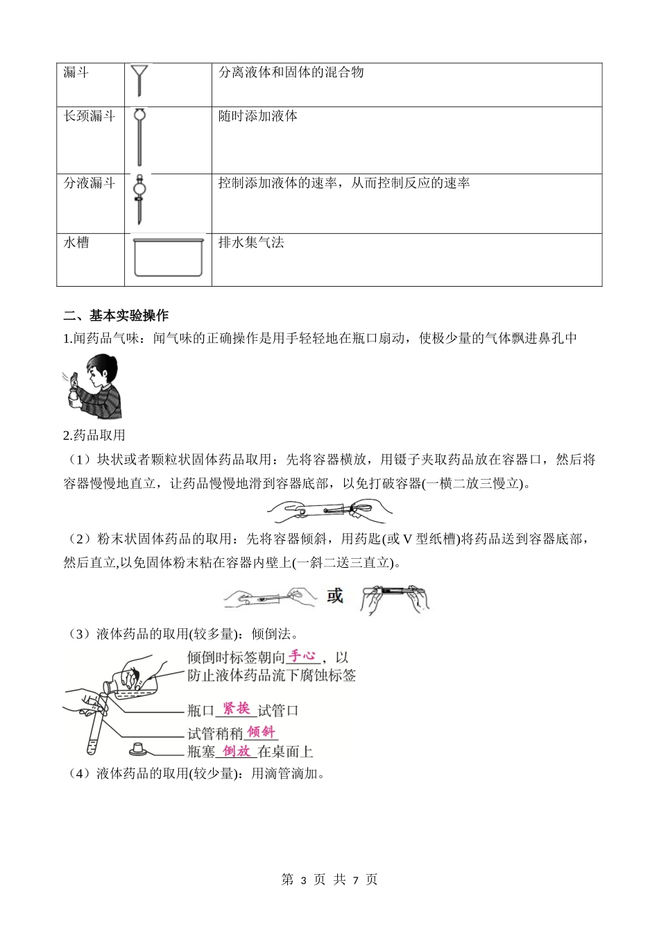 第15讲 常见仪器和基本操作 (知识点).docx_第3页