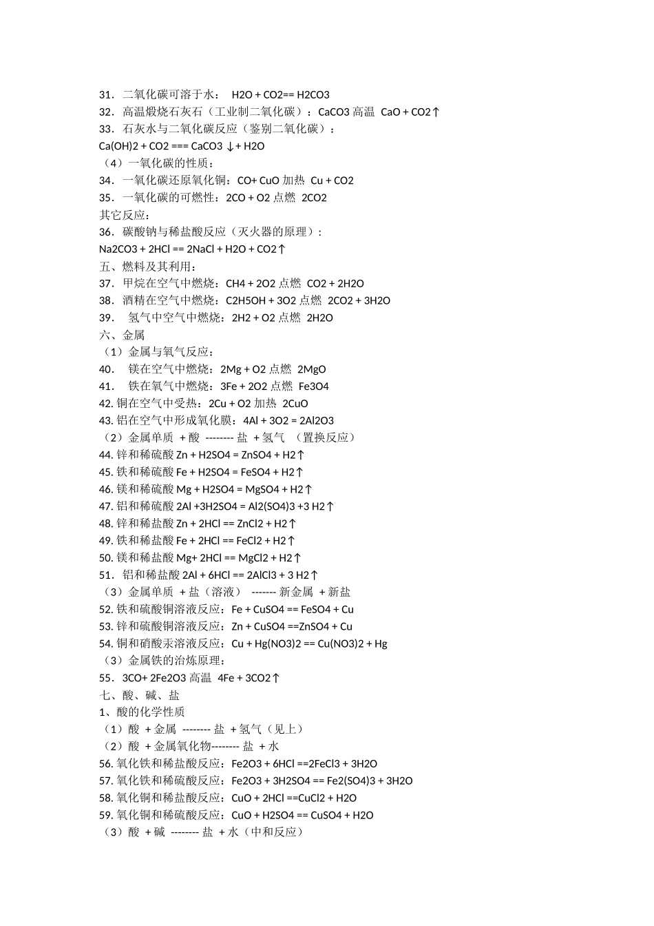 初中化学方程式大全.docx_第2页