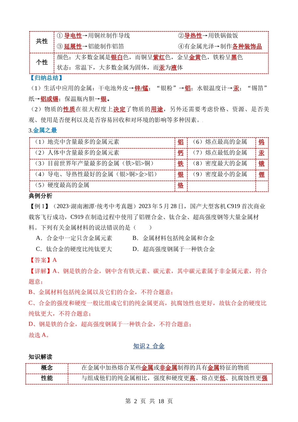 专题05 金属和金属材料.docx_第2页