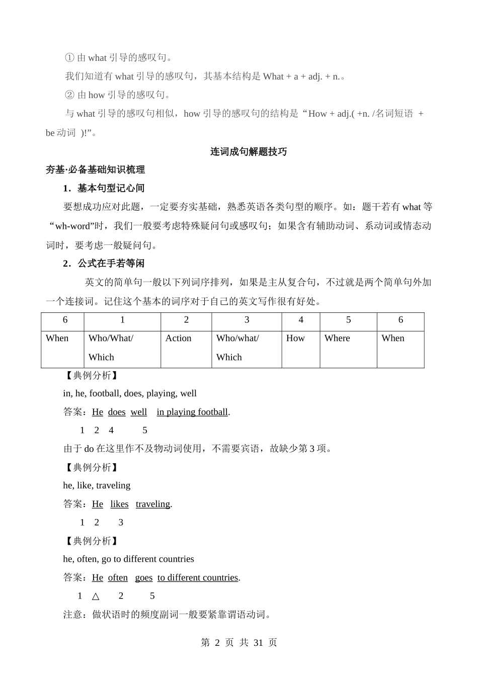 题型16 连词成句（讲义）.docx_第2页