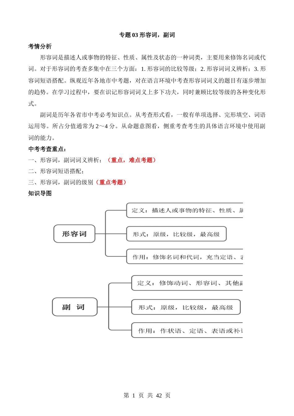 专题03 形容词 & 副词（讲练）.docx_第1页