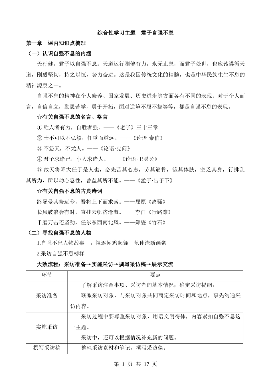 专题13 九上 君子自强不息.docx_第1页