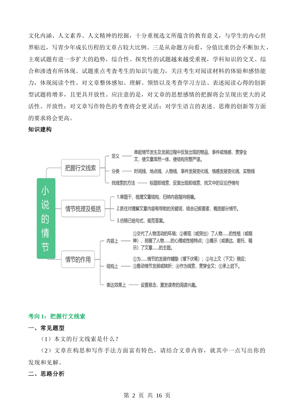 专题22 小说的情节与结构（讲义）.docx_第2页