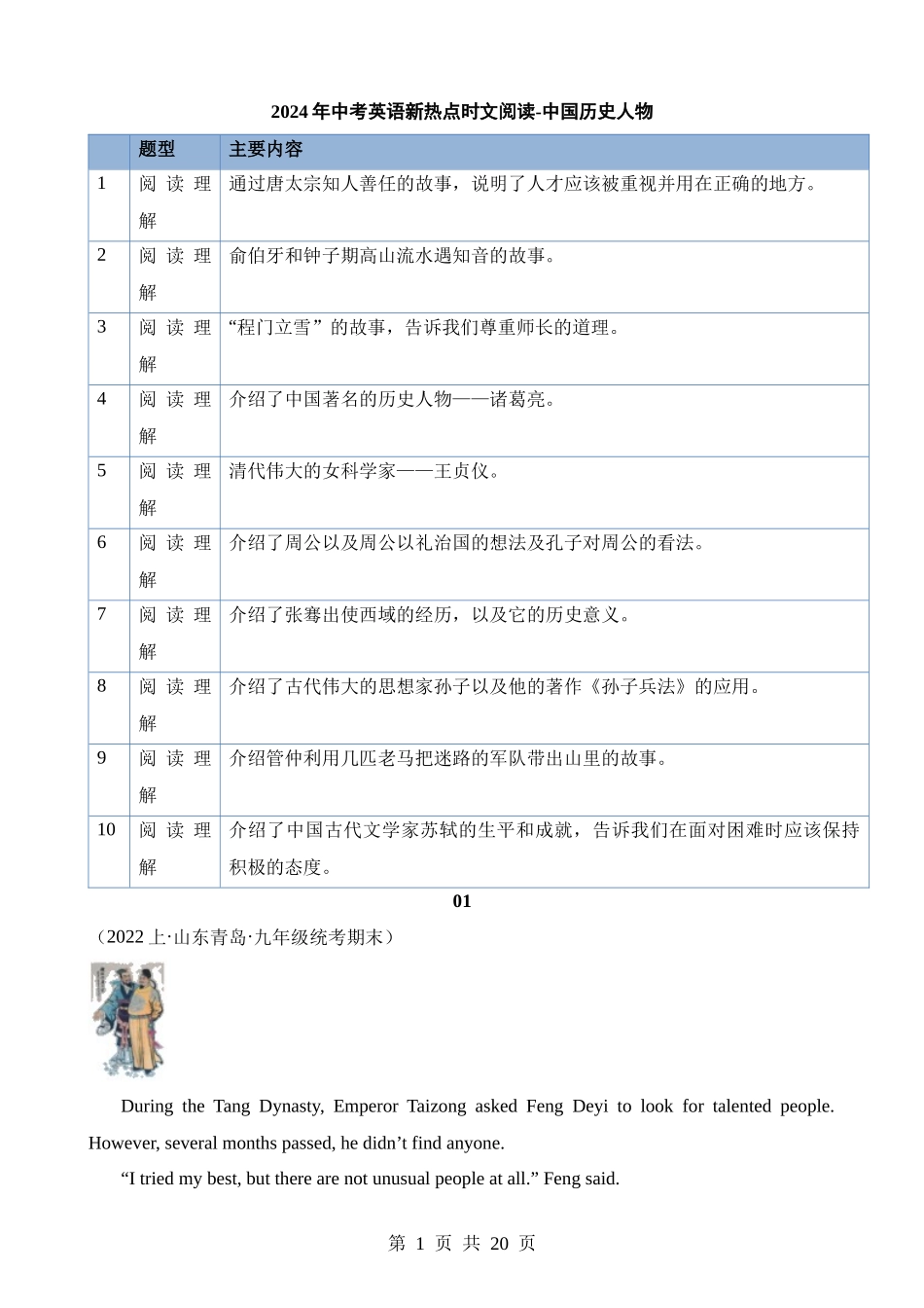 专题15 中国历史人物.docx_第1页