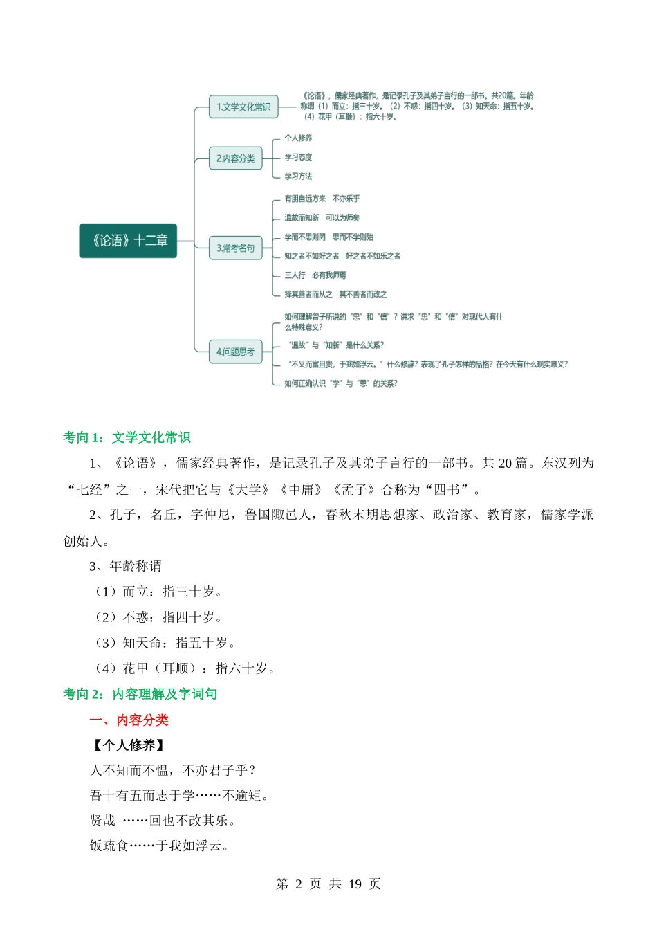 专题15 七上课标文言文复习（讲义）.docx_第2页