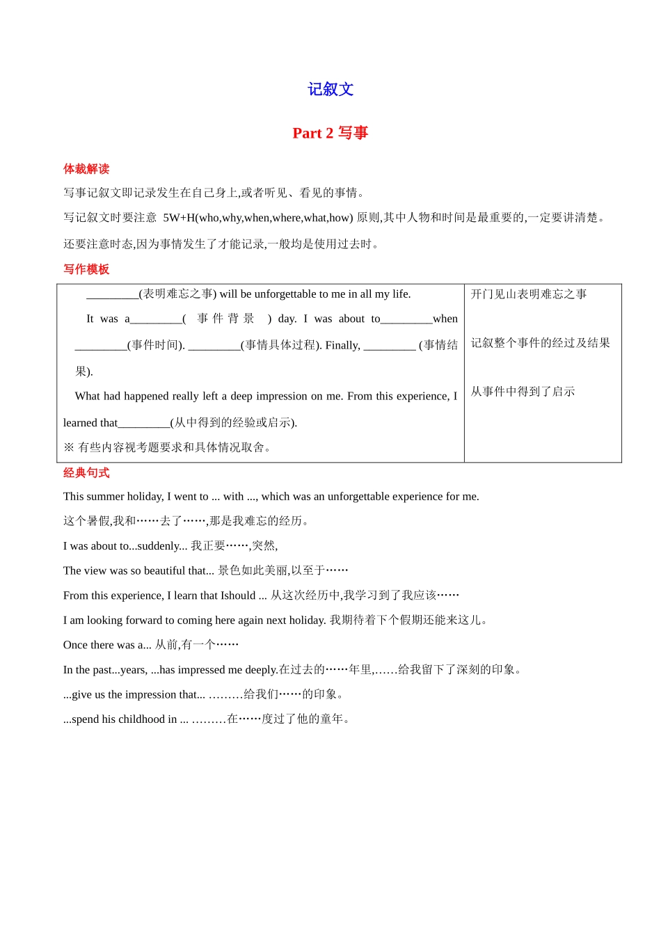 专题17_万能答题模板(包含所有体裁).docx_第2页