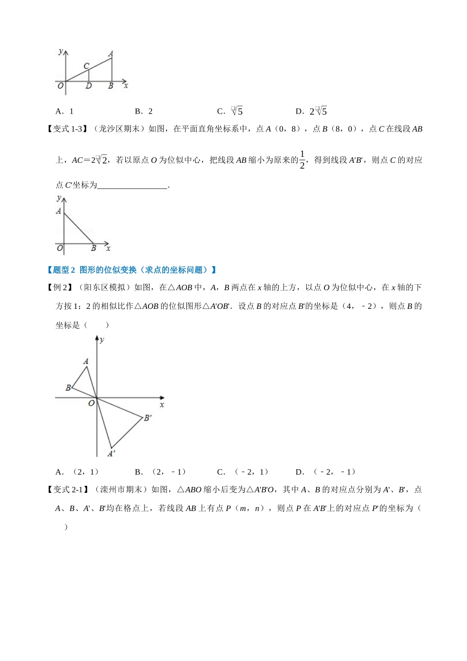 专项27-图形的位似变换-重难点题型.docx_第2页