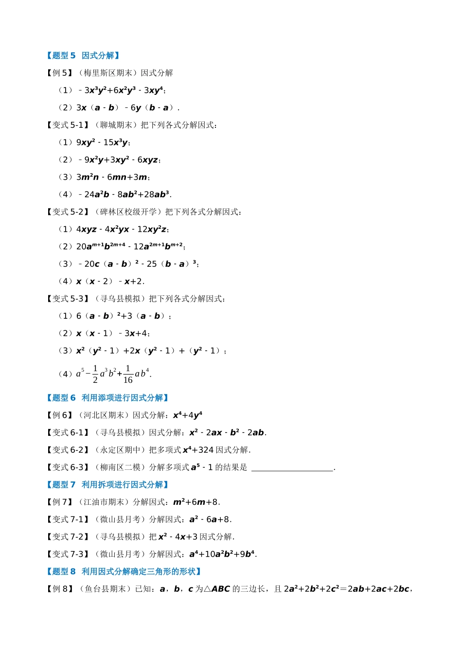 专项14-因式分解-九大题型.docx_第3页