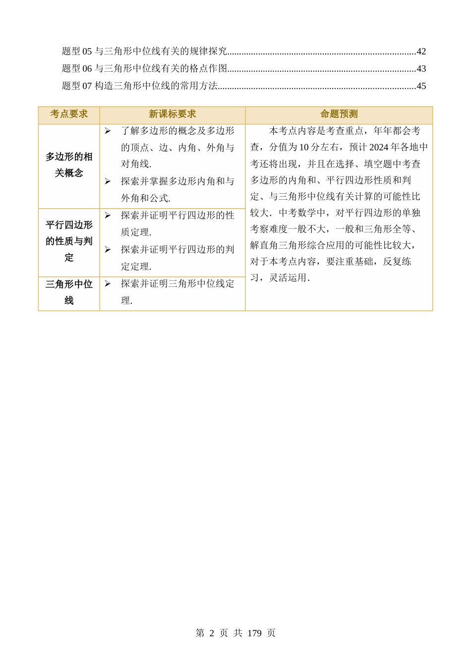 专题22 多边形与平行四边形（讲义）.docx_第2页