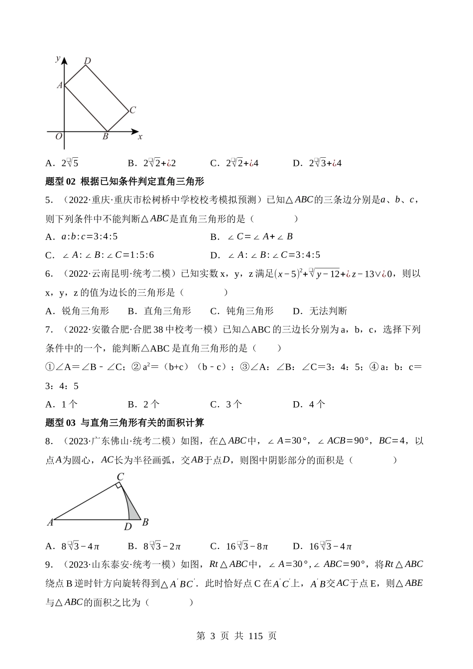 专题19 直角三角形（练习）.docx_第3页