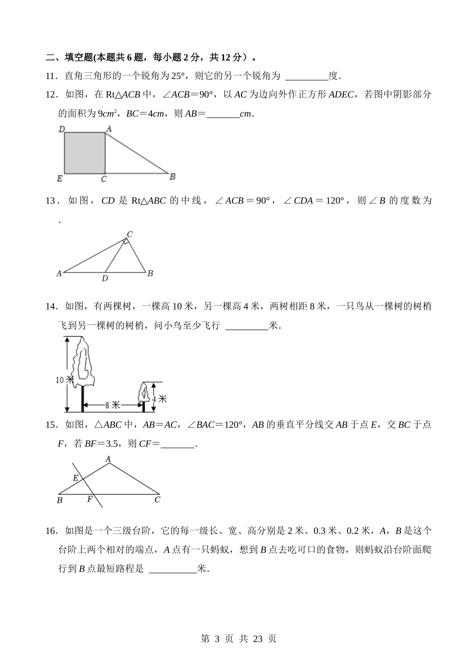 专题18 直角三角形（检测）.docx_第3页