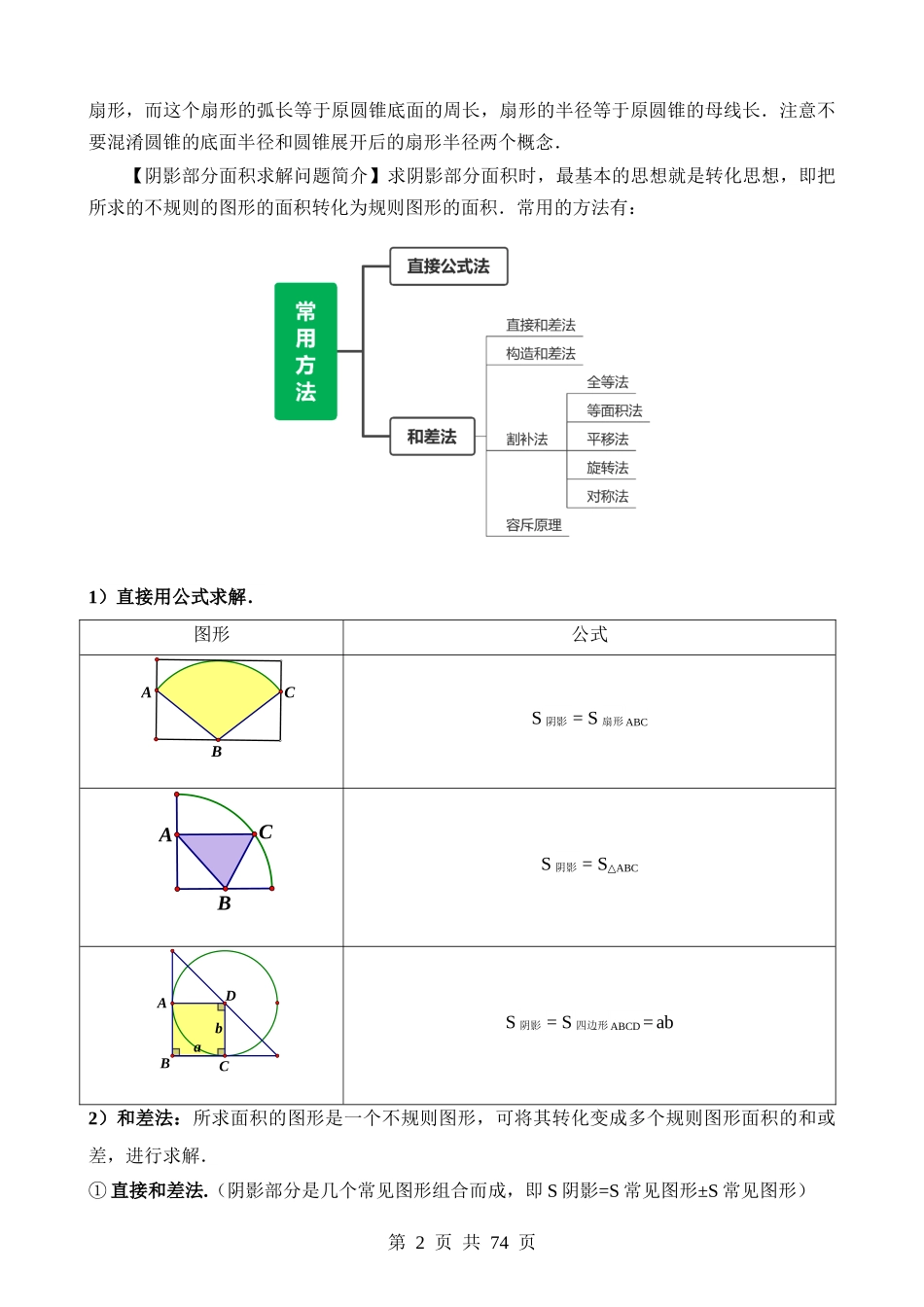 重难点03 阴影部分面积求解问题.docx_第2页