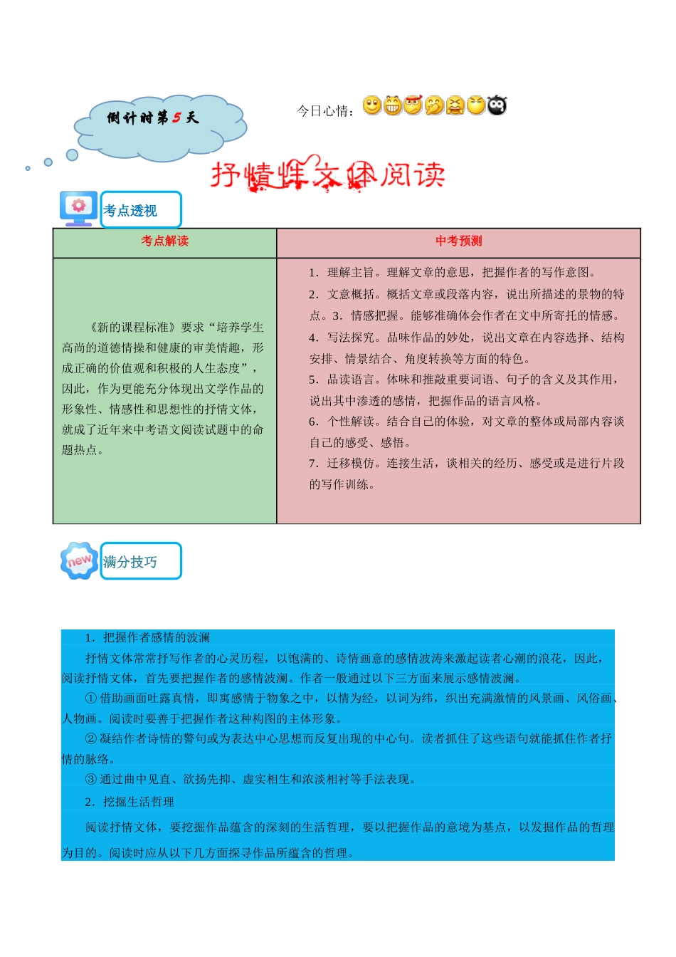 语文（四）-2024年中考考前20天终极冲刺攻略_中考语文.docx_第2页