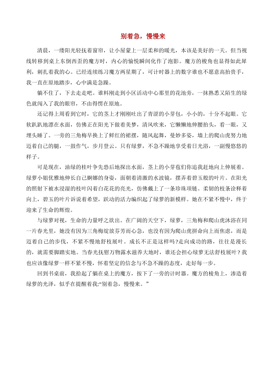 洪老师中考满分作文精编10篇_中考语文.docx_第2页