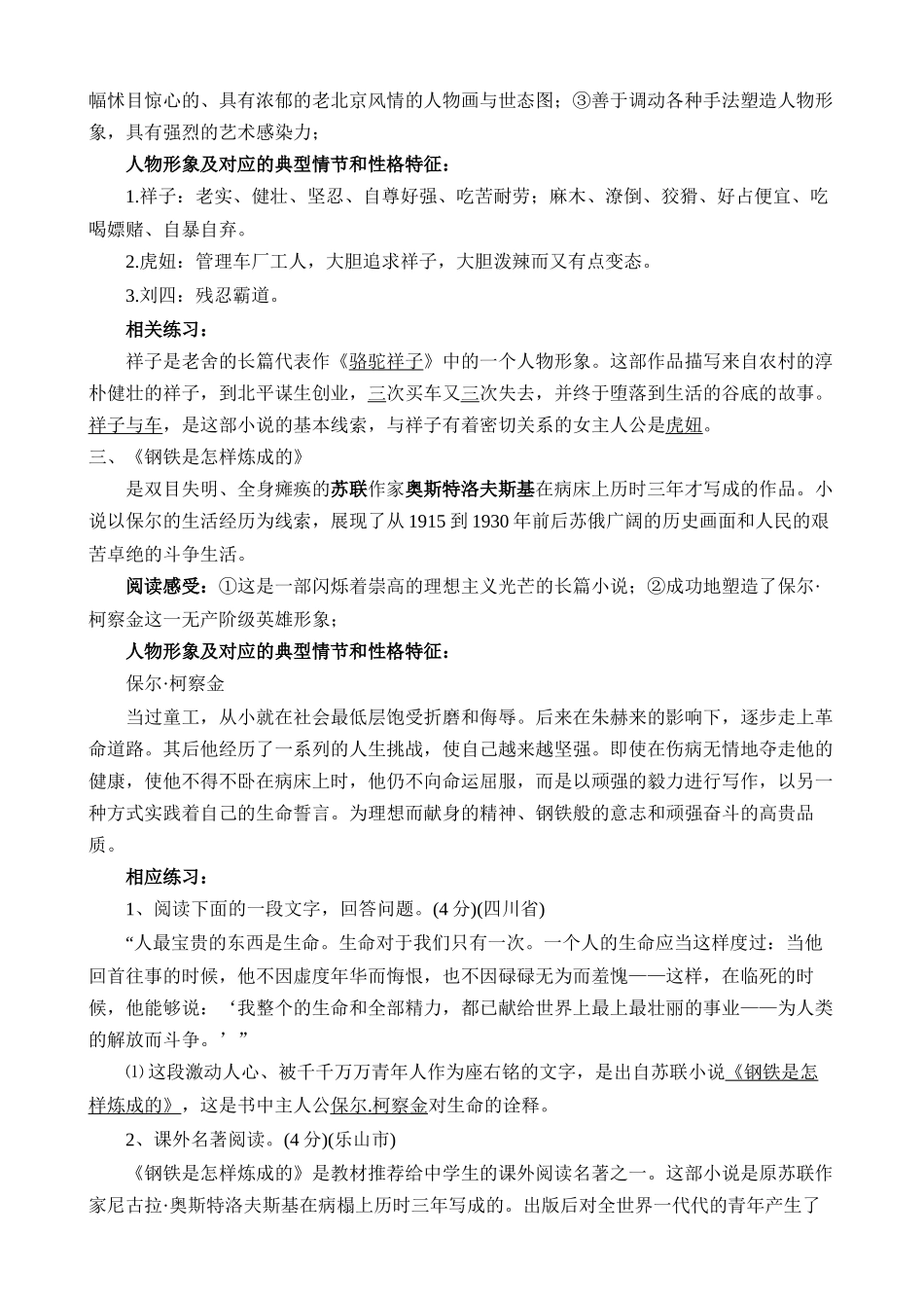 中考必考12本名著考点总结_中考语文.docx_第2页