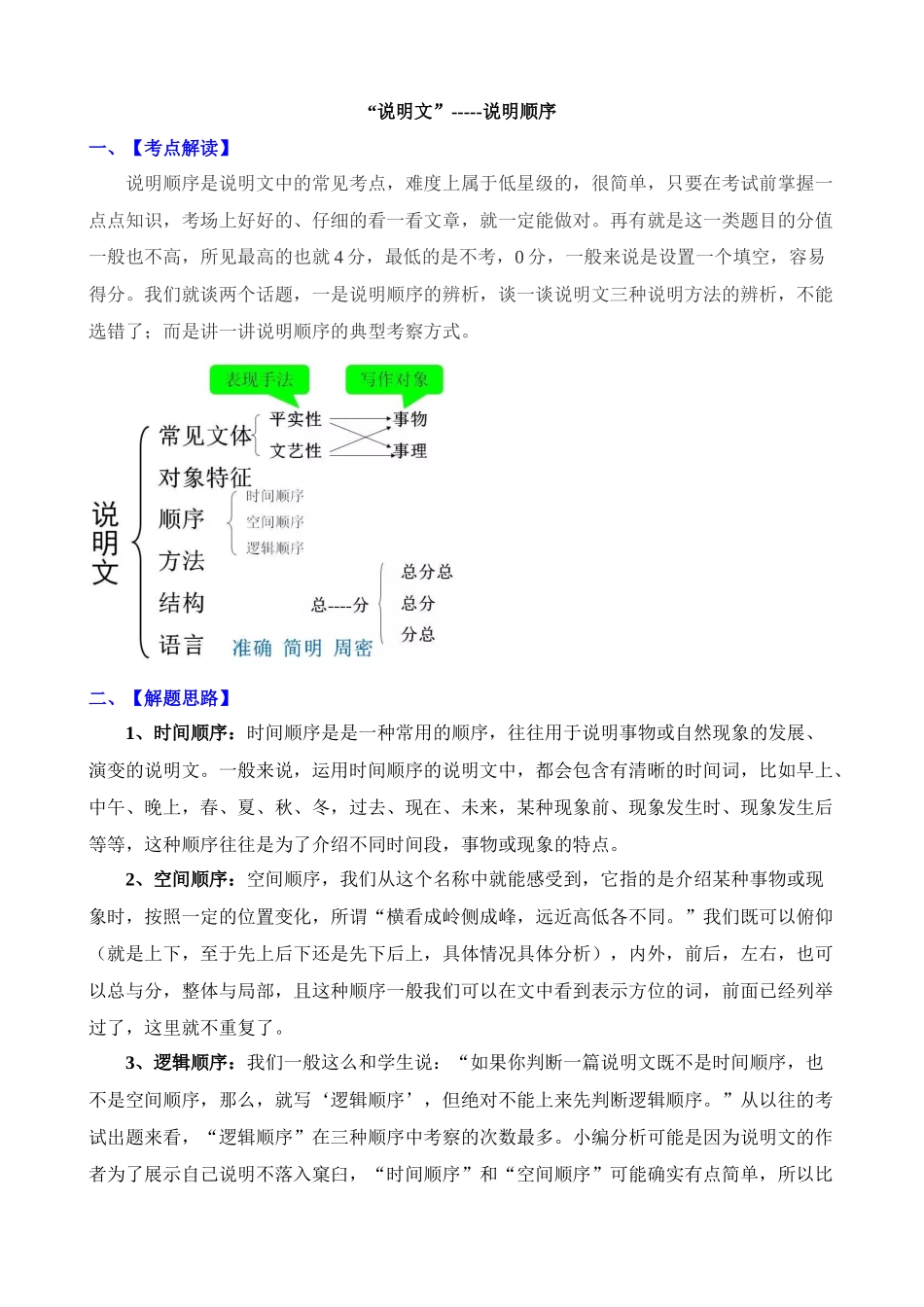 说明文常见考点02：说明顺序_中考语文.docx_第1页