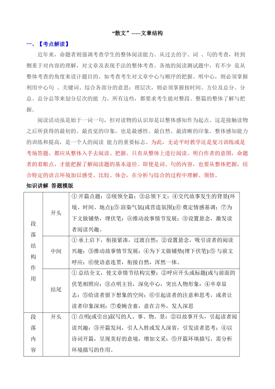 散文常见考点02：文章结构_中考语文.docx_第1页