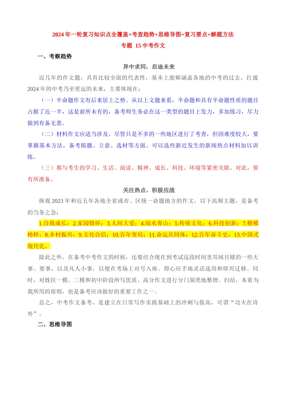 专题15_中考作文_中考语文.docx_第1页