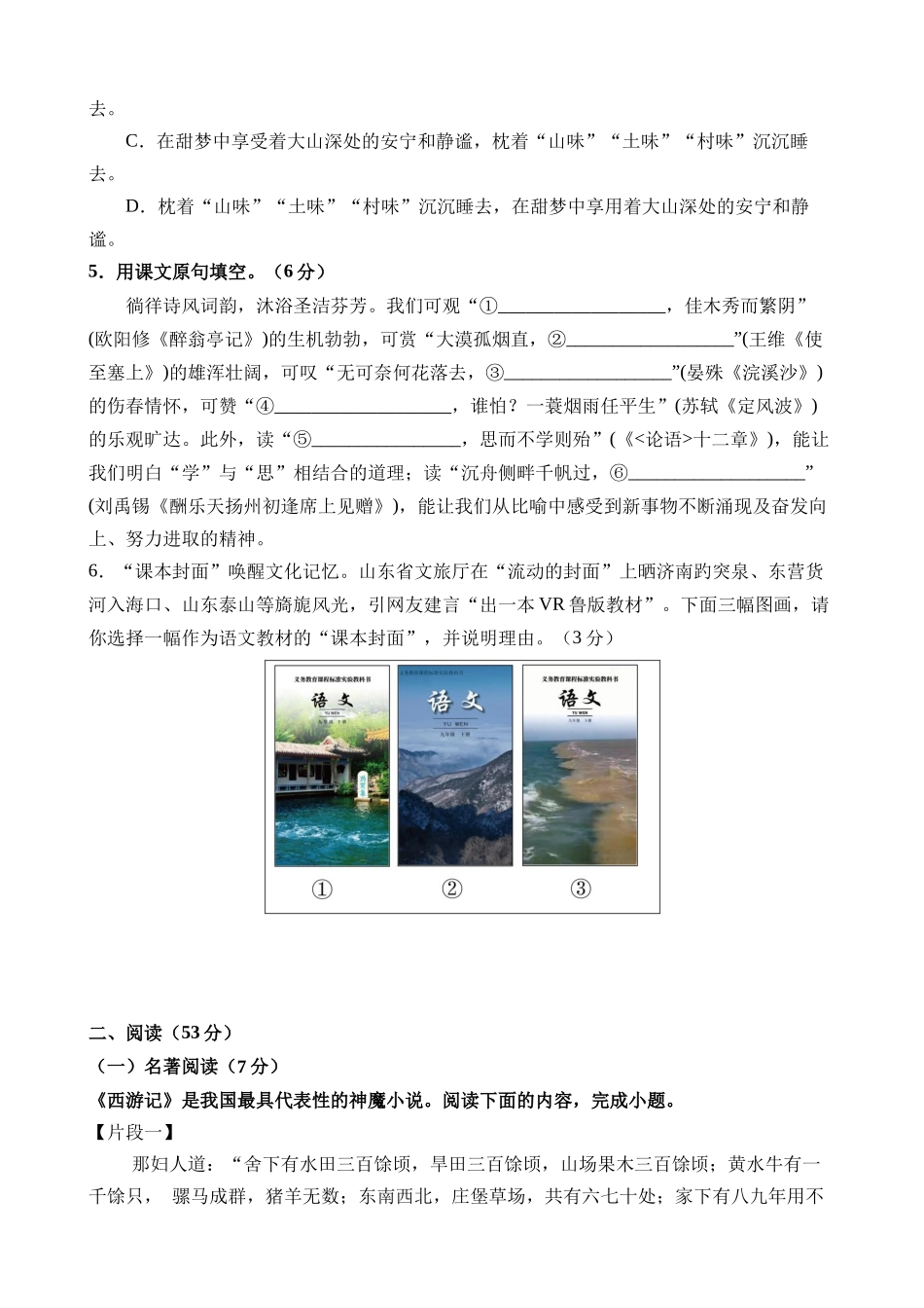 语文（山东青岛卷）_中考语文.docx_第2页