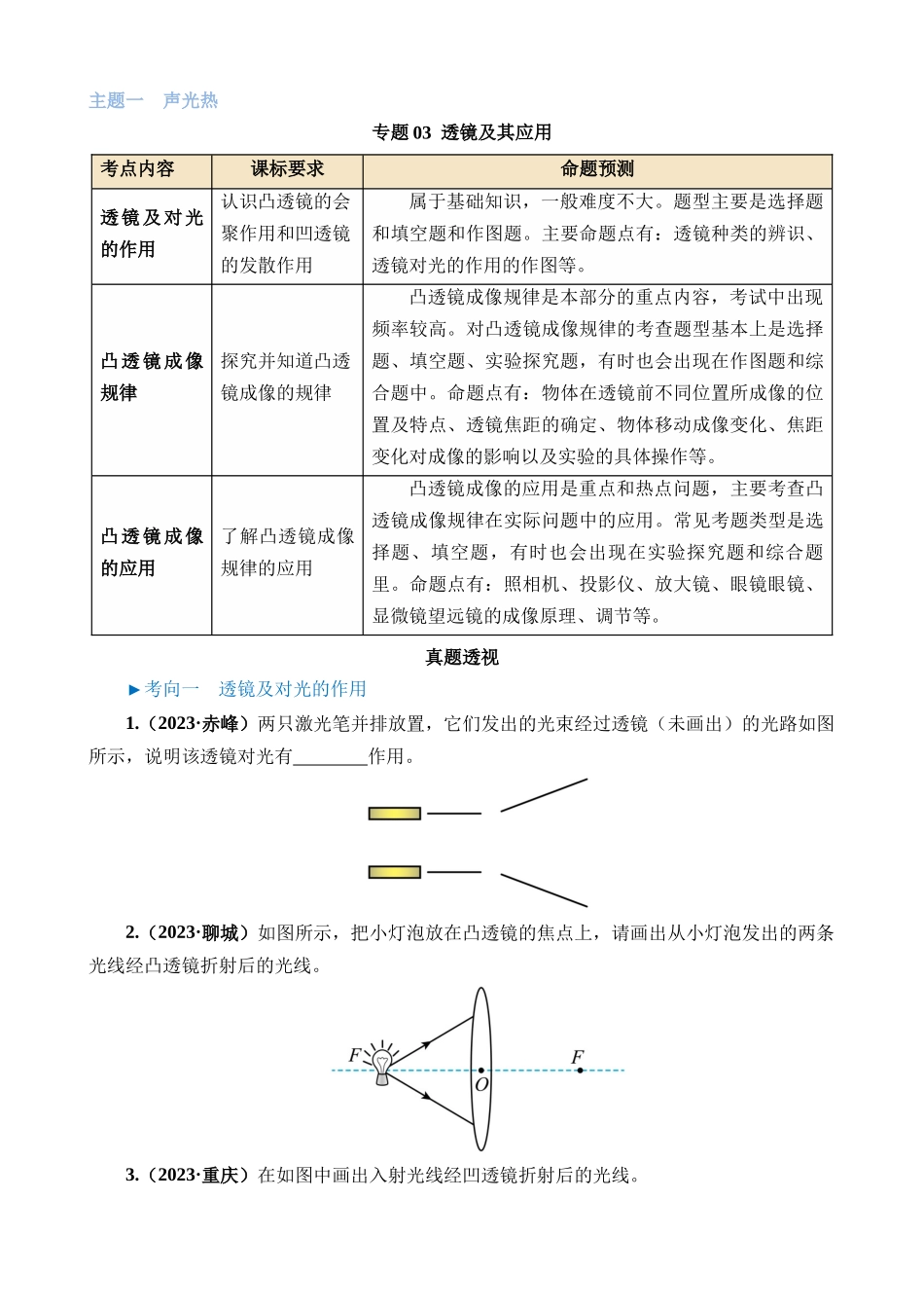 专题03 透镜及其应用_中考物理.docx_第1页