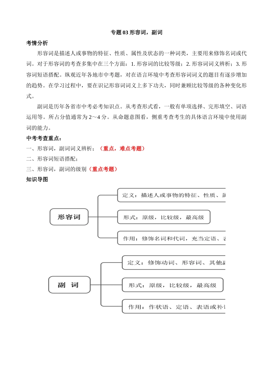 专题03 形容词 & 副词（讲练）_中考英语.docx_第1页