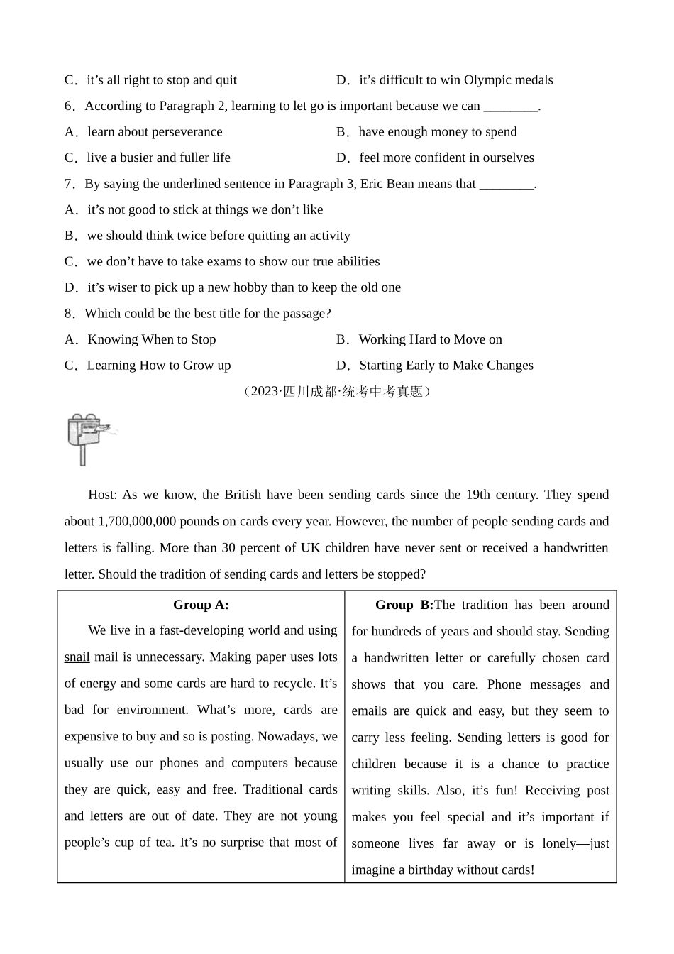 专题14 阅读理解 考点4 议论文（第1期）_中考英语.docx_第3页