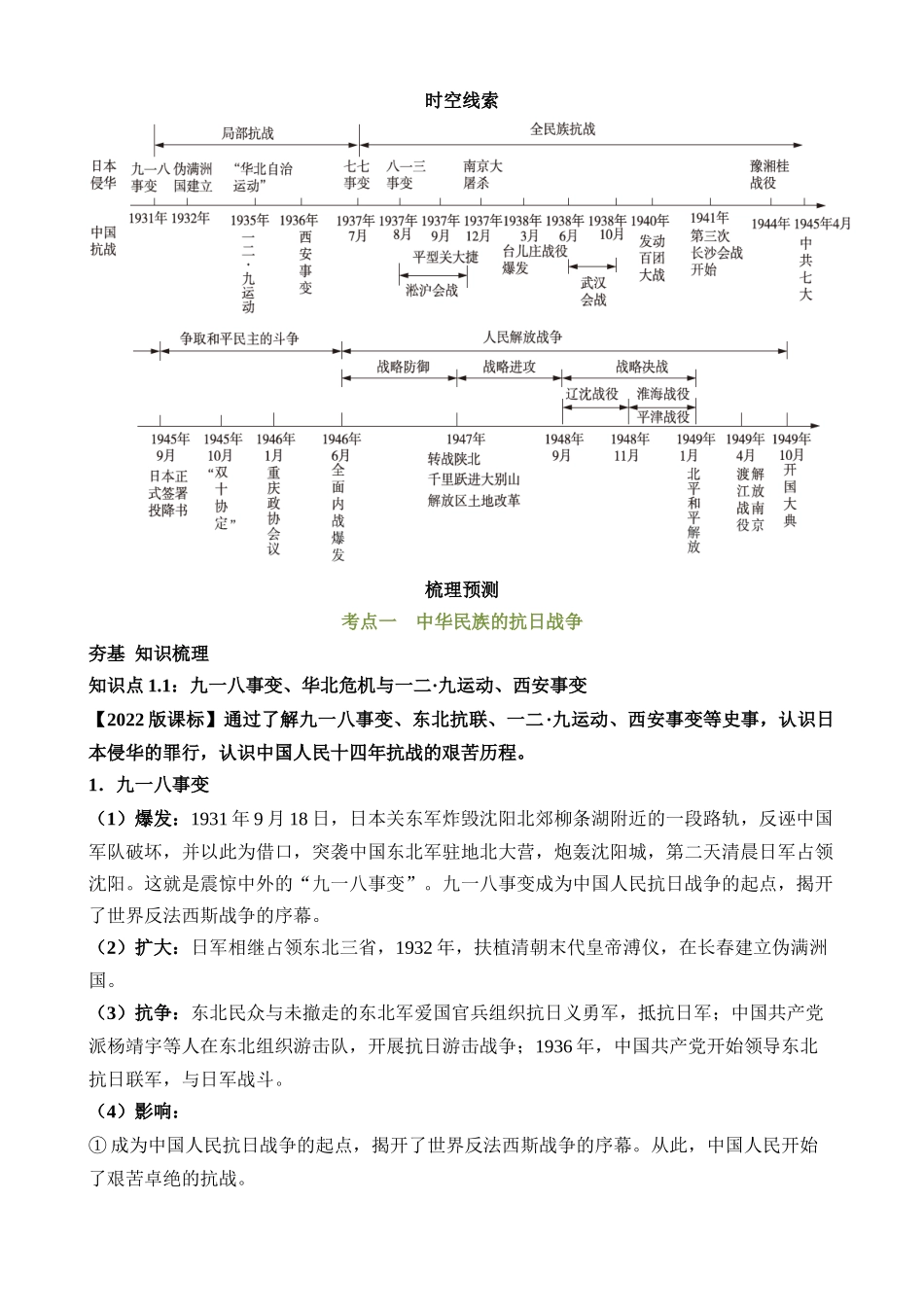 专题12 中华民族的抗日战争与人民解放战争（讲义）_中考历史.docx_第3页