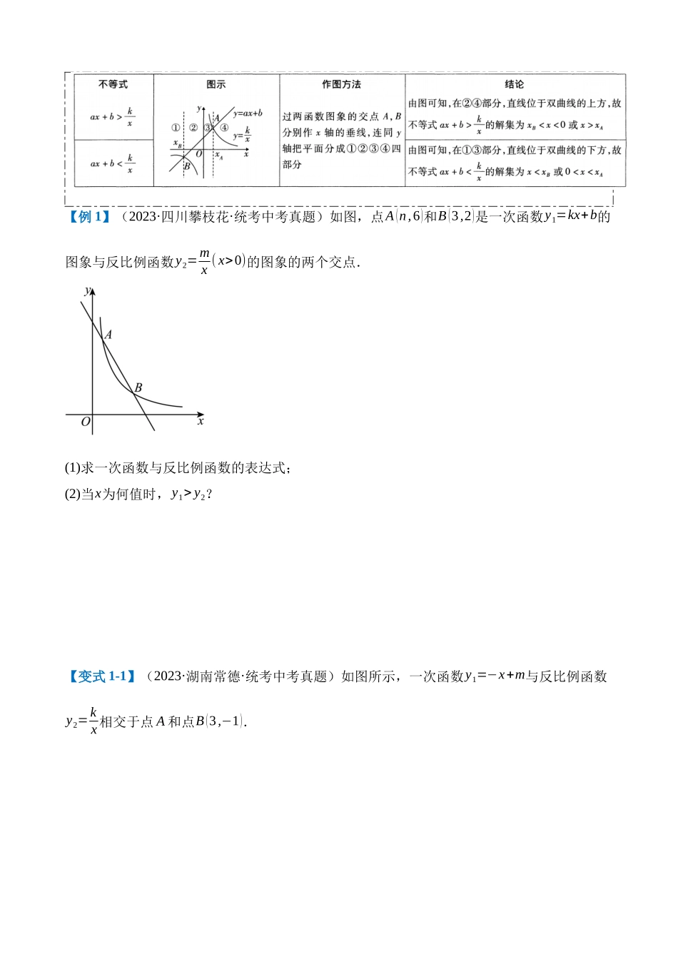 压轴题02 反比例函数的综合问题（3题型+解题模板+技巧精讲）_中考数学.docx_第2页