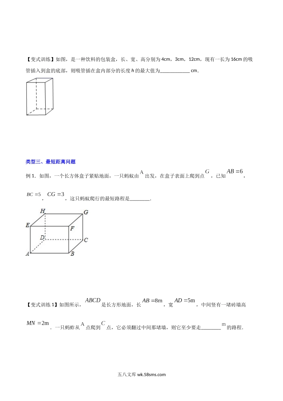 专题02 勾股定理的四种实际应用（原卷版）-【B卷必考】2021-2022学年八年级数学上册压轴题攻略（北师大版，成都专用）_八年级上册.docx_第3页